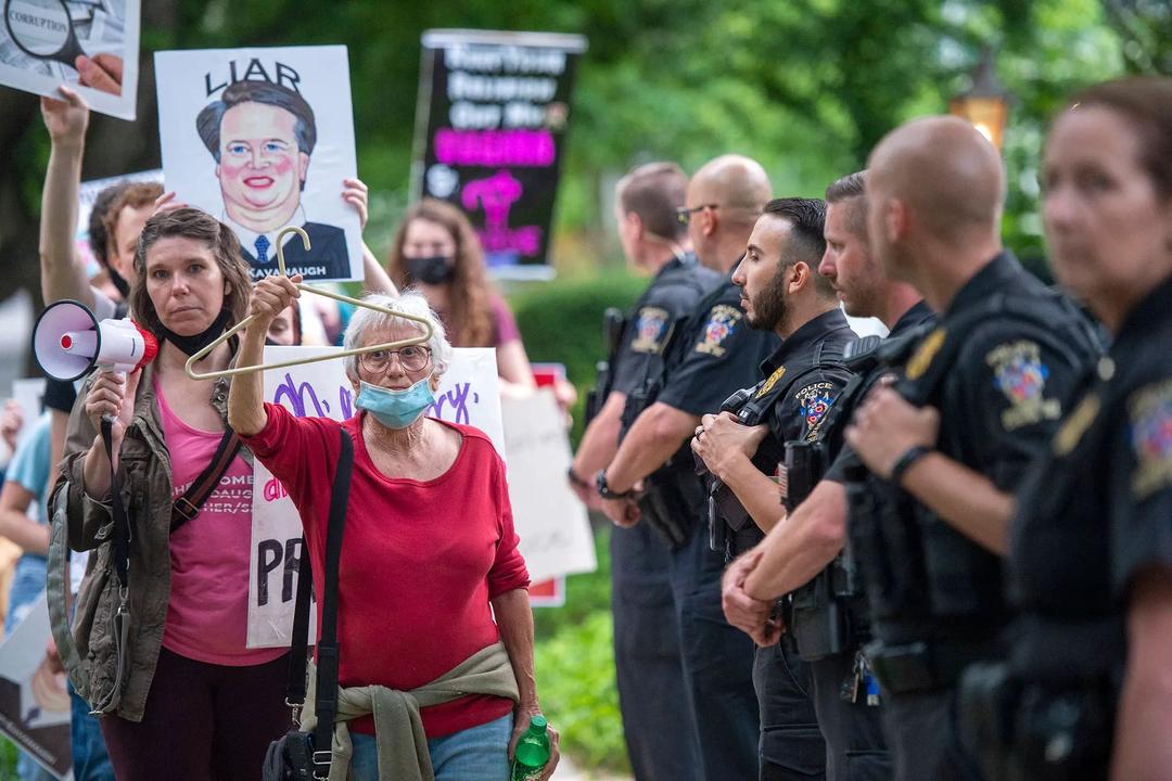 Protestors Block Intersections Near SCOTUS