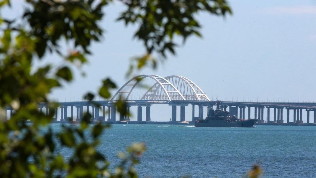 Ukraine Strikes Bridge Linking Russia to Crimea With Underwater Explosives