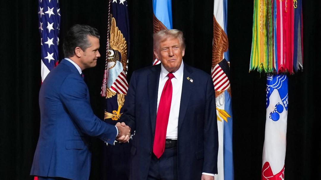Trump and Hegseth Address Military Leaders